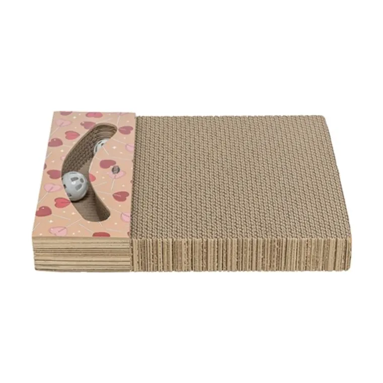Trixie - Scratching Post Hearts Apricot, 38 × 30 × 5 cm