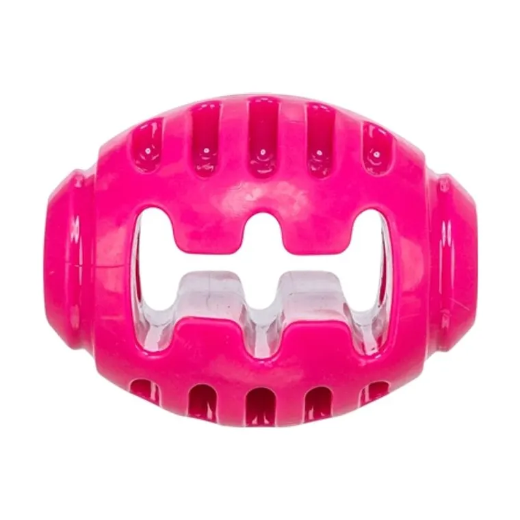 Trixie rugbybal Soft & Strong TPR, roze, 10 x 7,5 x 7,5 cm