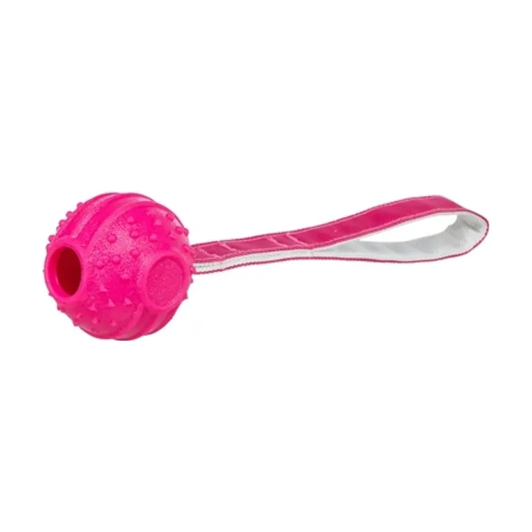Trixie werpbal Soft & Strong TPR, roze, 27 x 6 x 6 cm