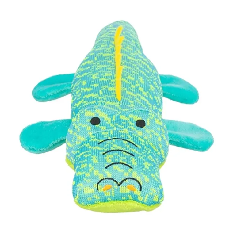Trixie krokodil stof, Aqua/groen, 33 x 13,5 x 7,5 cm