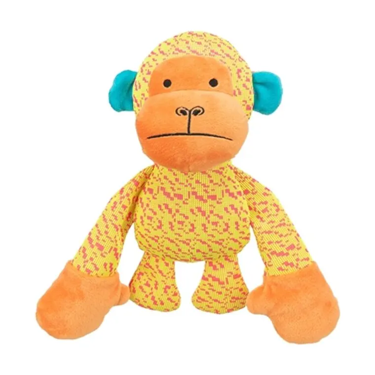 Trixie aap stof, geel/oranje, 27 x 26 x 10,5 cm