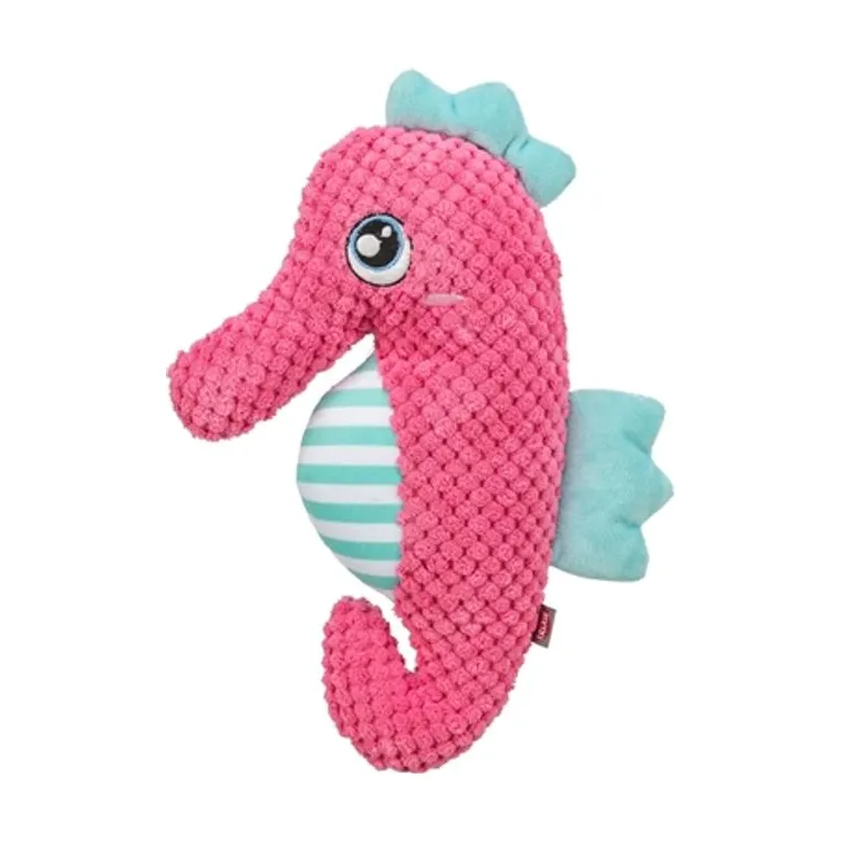 Trixie zeepaard stof, roze/Aqua, 28 x 15,5 x 7,5 cm