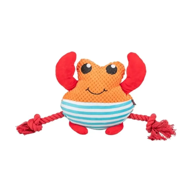 Trixie krab met flostouw, oranje, 28 x 8,5 x 20,5 cm