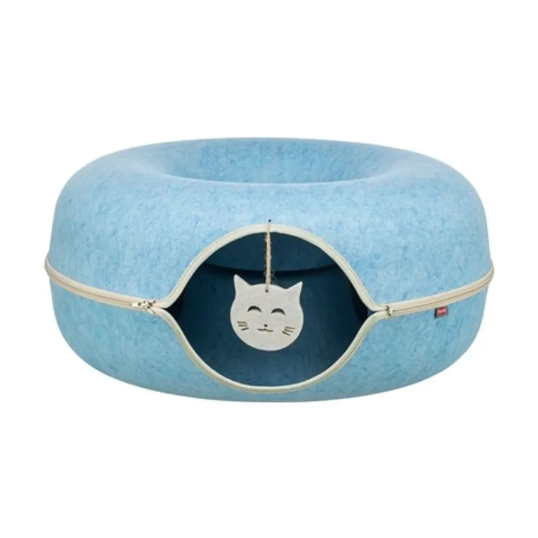 Trixie speeldonut vilt, blauw, 60 x 60 cm