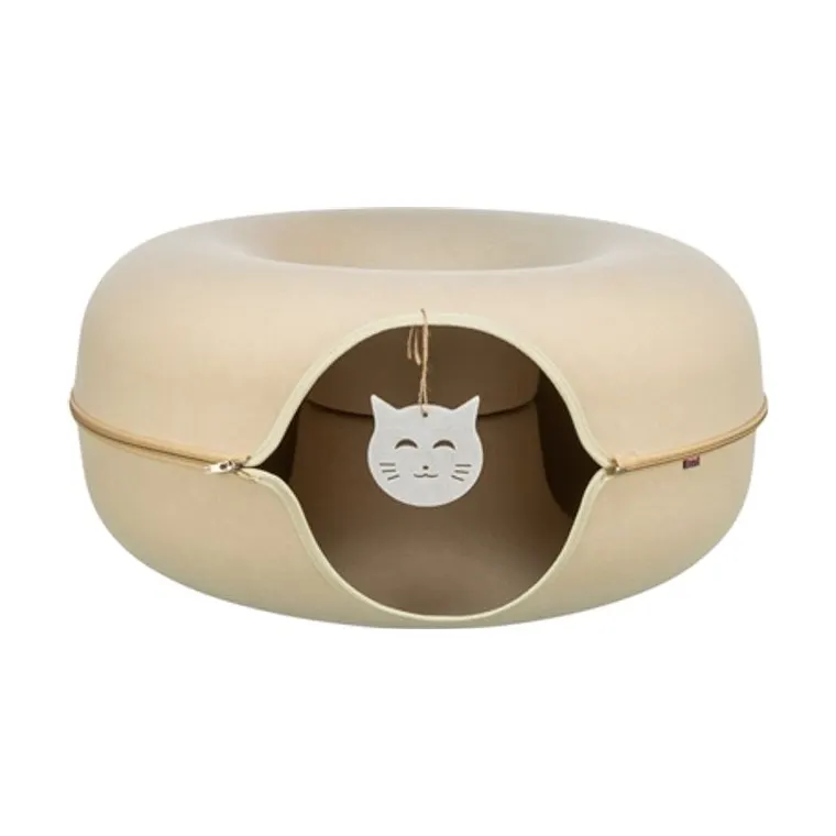 Trixie speeldonut vilt, beige, 60 x 60 cm