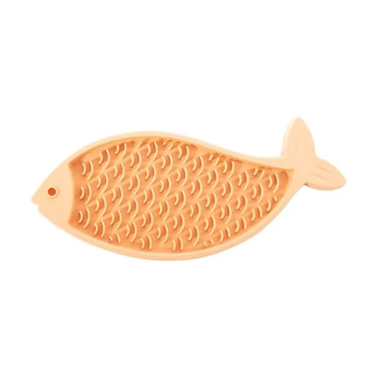 Martin Lick mat Fish yellow, 28.5 × 14 × 1 cm