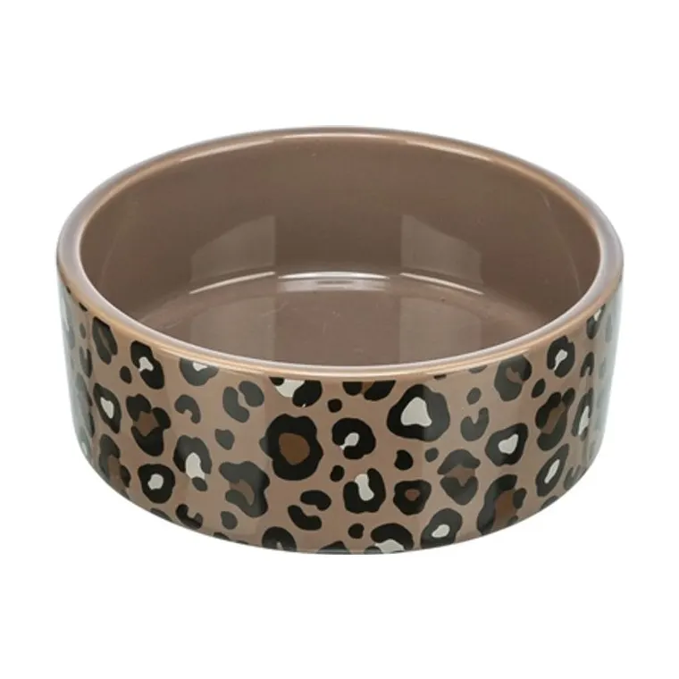 Trixie Food Bowl Leopard Print leopard print assorted 1ltr, 18 cm
