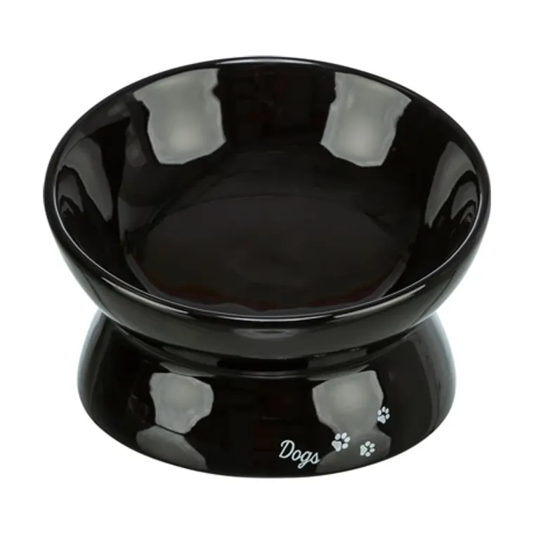 Trixie Food Bowl Dogs Ceramic black, 17 cm
