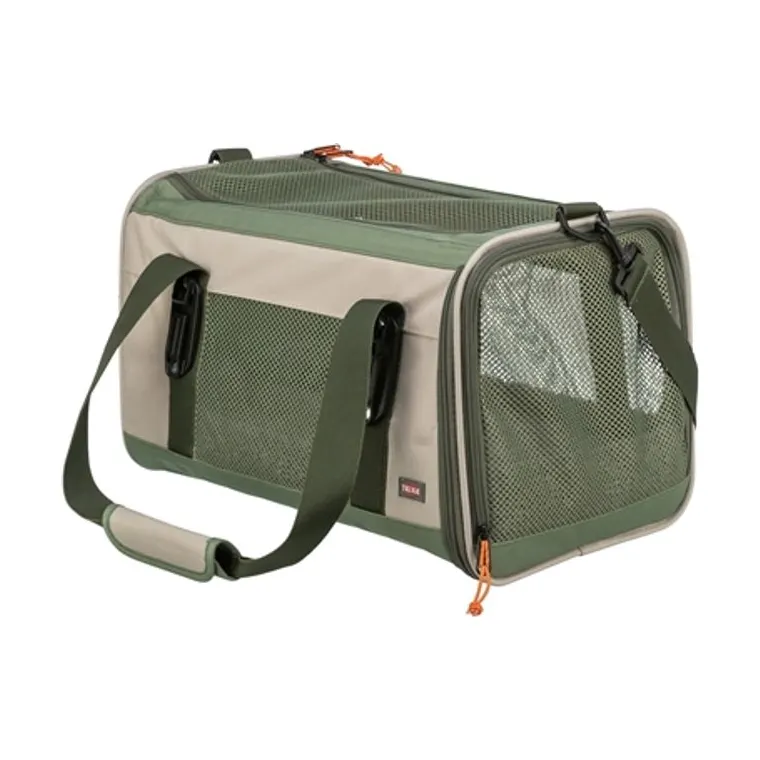 Trixie tas Marlon maximaal 7 kg, beige/olijfgroen, 27 x 43 x 27 cm