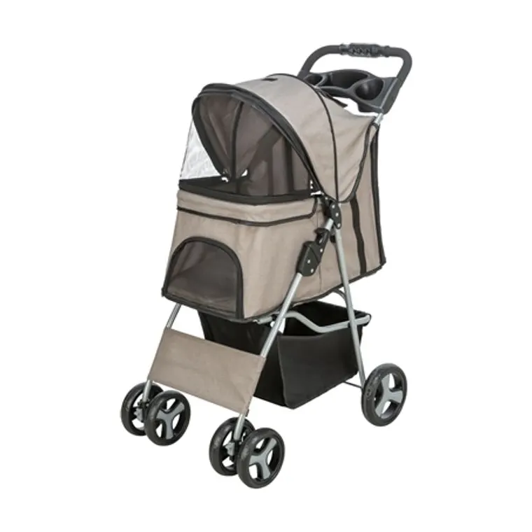 Trixie hondenbuggy maximaal 15 kg, taupe, 47 x 80 x 100 cm