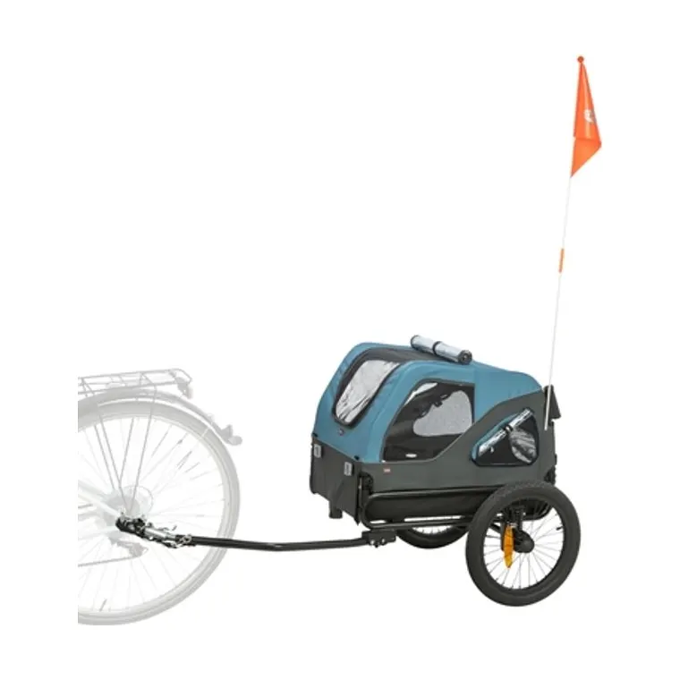 Trixie fietskar tot 23 kg, blauw/grijs, S 70 x 88/131 x 88 cm