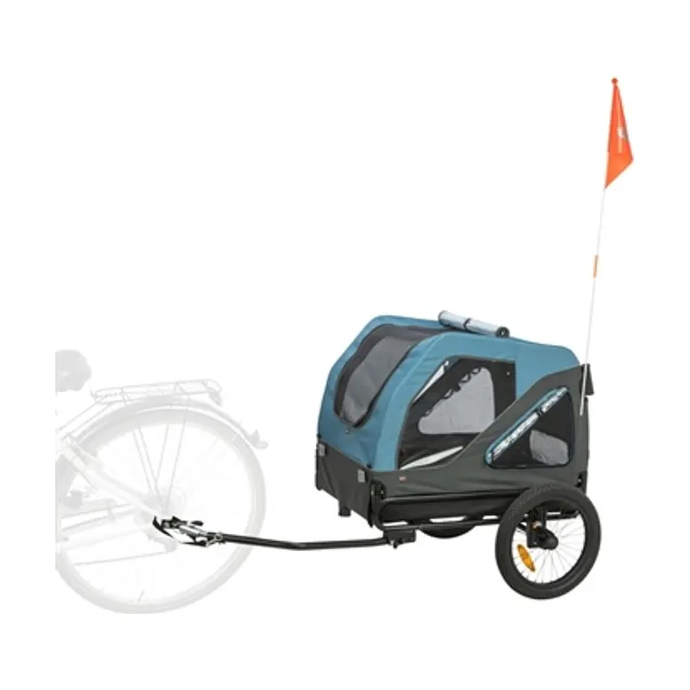 Trixie fietskar tot 35 kg, blauw/grijs, M 81 x 102/145 x 102 cm