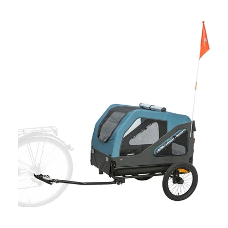 Trixie fietskar tot 45 kg, blauw/grijs, L 81 x 112/155 x 112 cm