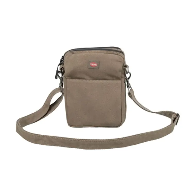 Trixie snackzak ribfluweellook polyester, bruin, 16 x 21 cm