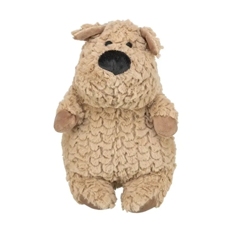 Trixie hond rond pluche, bruin, 30 cm