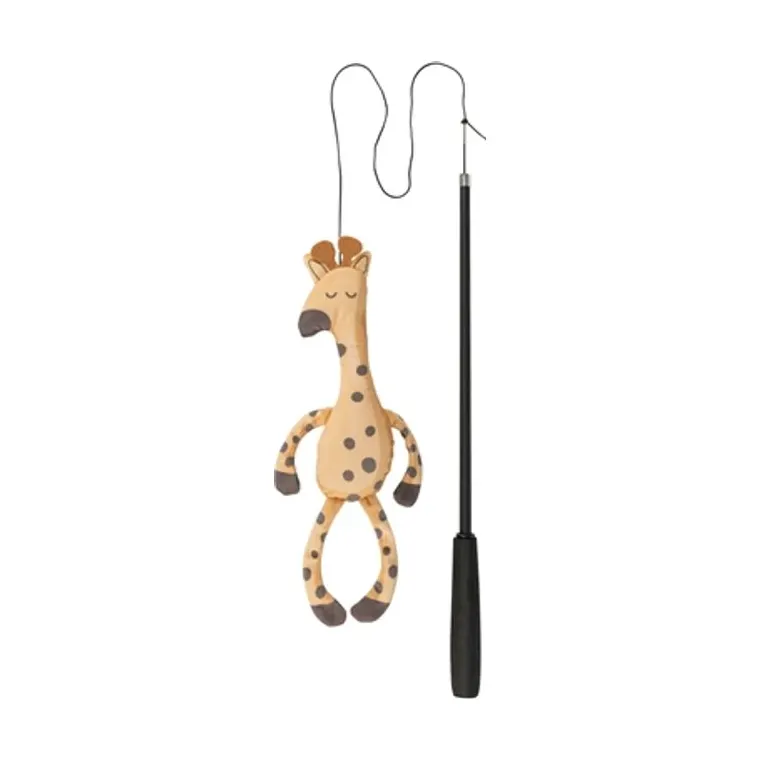 Trixie kattenhengel telescopisch grote katten met giraffe, bruin, 106 cm