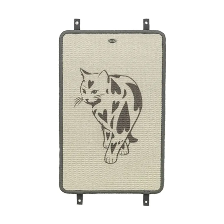 Trixie krabmat met print, taupe, 55 x 35 cm