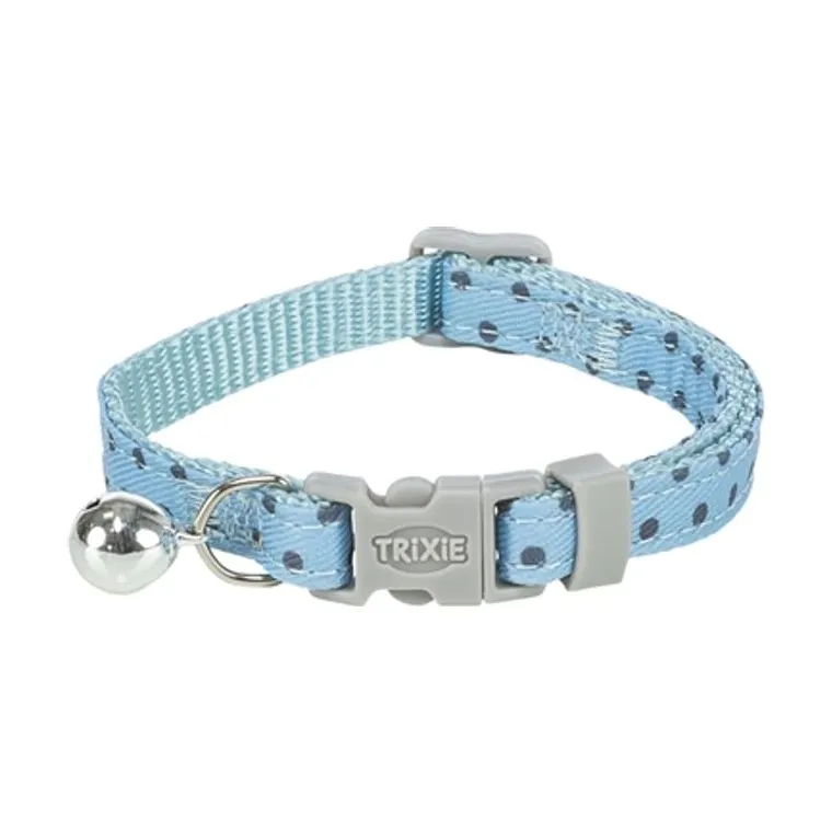 Trixie Cat Collar dots blue, 20–30 × 1 cm