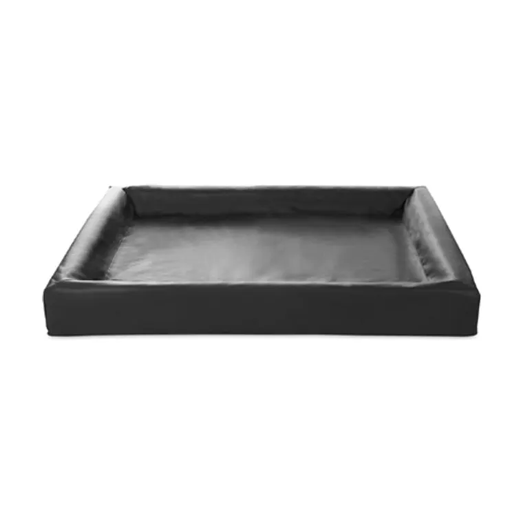 Bia Bed kunstleer hoes hondenmand, zwart, BIA-7 120 x 100 x 15 cm