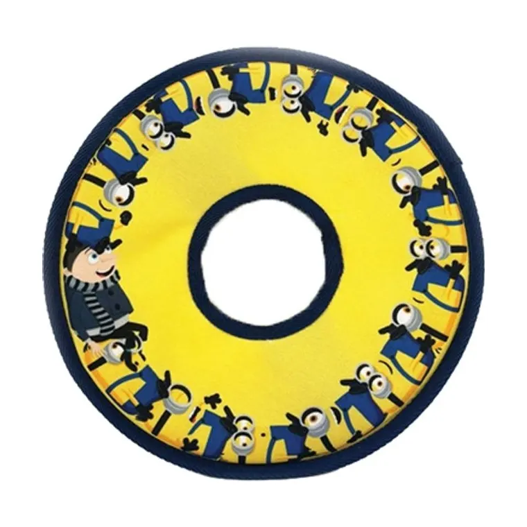 Minions canvas Frisbee, geel, 25 x 25 x 1,2 cm