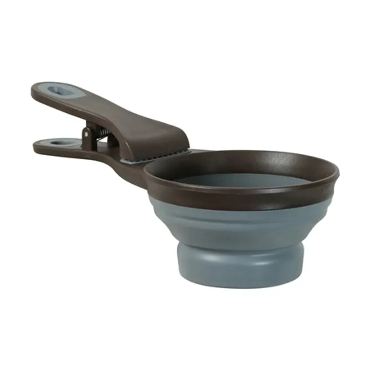 Zolux Food Scoop 2 In 1 grey, 19.5 × 10 × 4 cm
