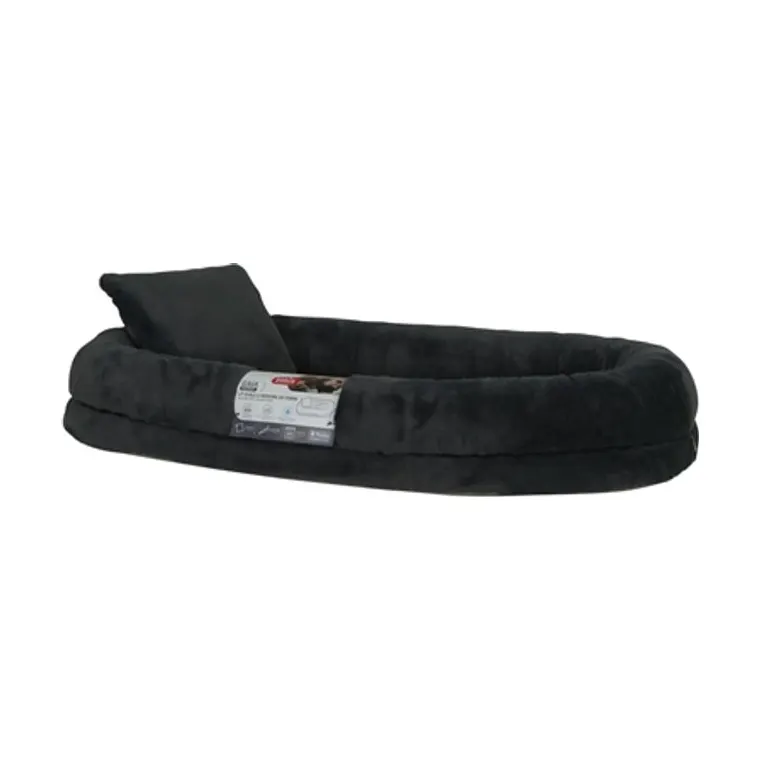 Zolux Expert hondenmand Gaia met kussentje ovaal, grijs, 110 x 60,5 x 17 cm