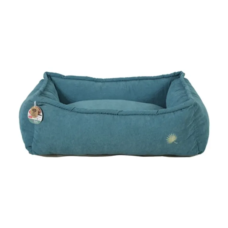 Zolux hondenmand Toscane hoekig gerecycled vulling, blauw, 85 x 65 x 27 cm