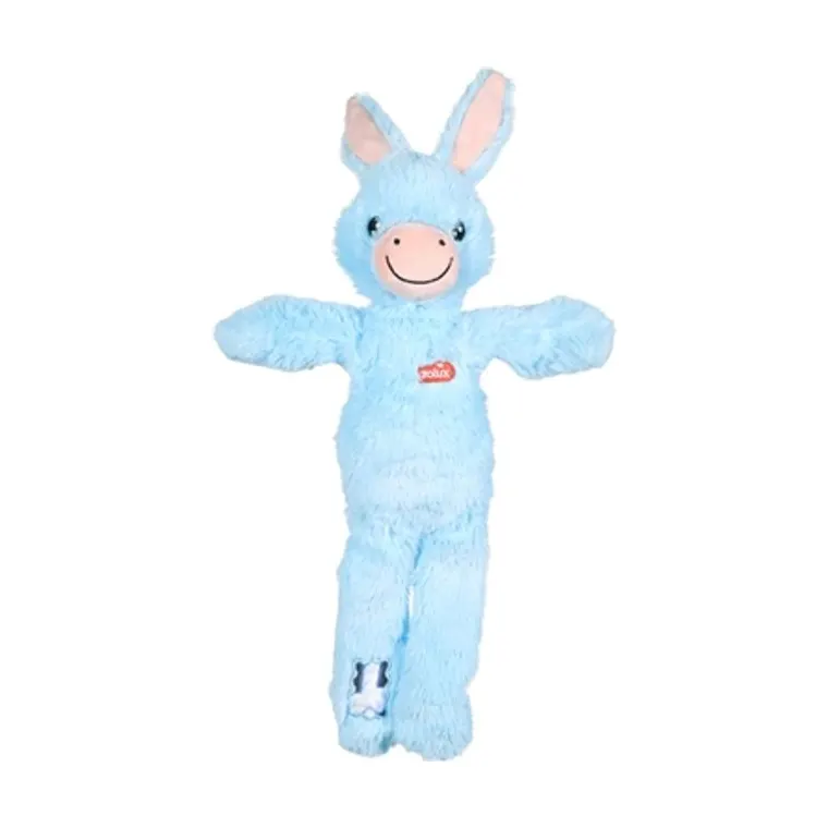 Zolux Furry Farm ezel Hassan pluche met touw, blauw, 38 x 21 x 6 cm