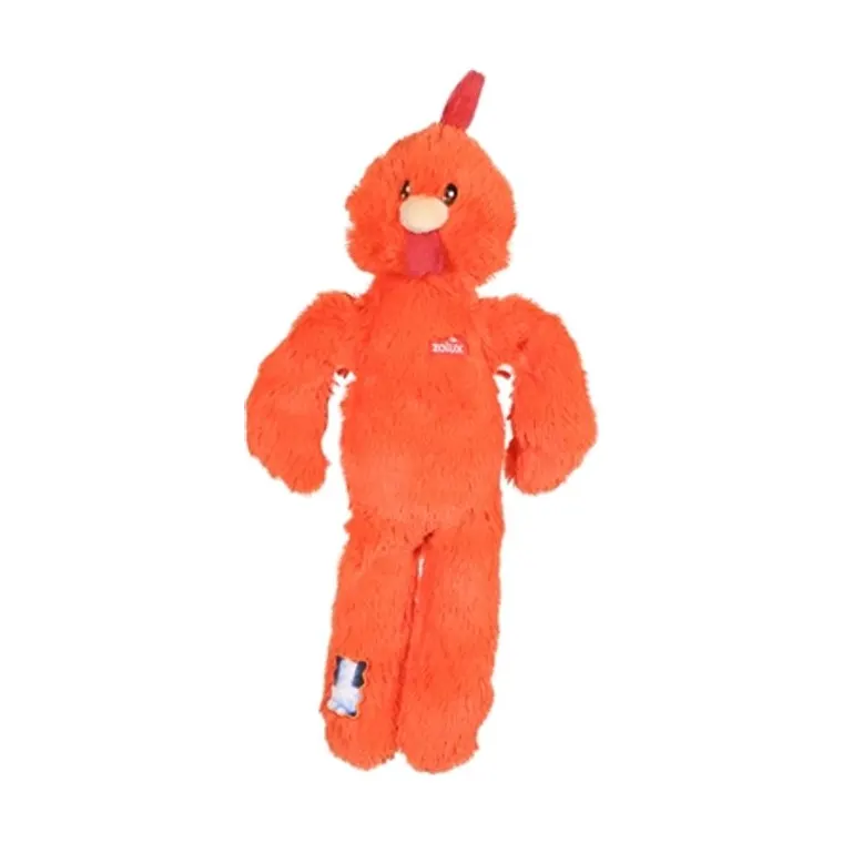 Zolux Furry Farm haan Brock pluche met touw, oranje, 36,5 x 16 x 6 cm