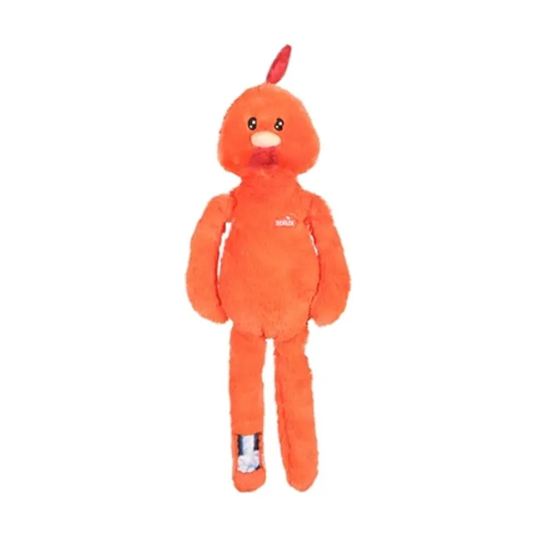 Zolux Furry Farm haan Brock pluche met touw, oranje, 67 x 24 x 11 cm