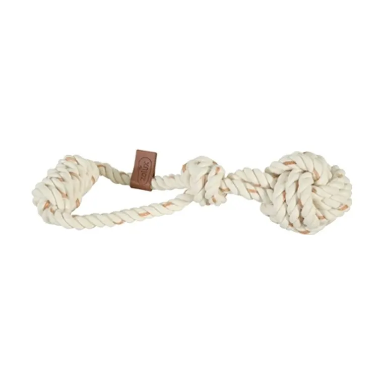 Zolux flostouw met touwbal leer Touch, 28,5 x 10 x 7 cm