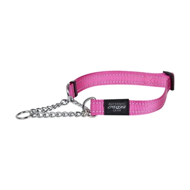 Rogz Fanbelt halfslip halsband, roze, 20 mm x 34-56 cm