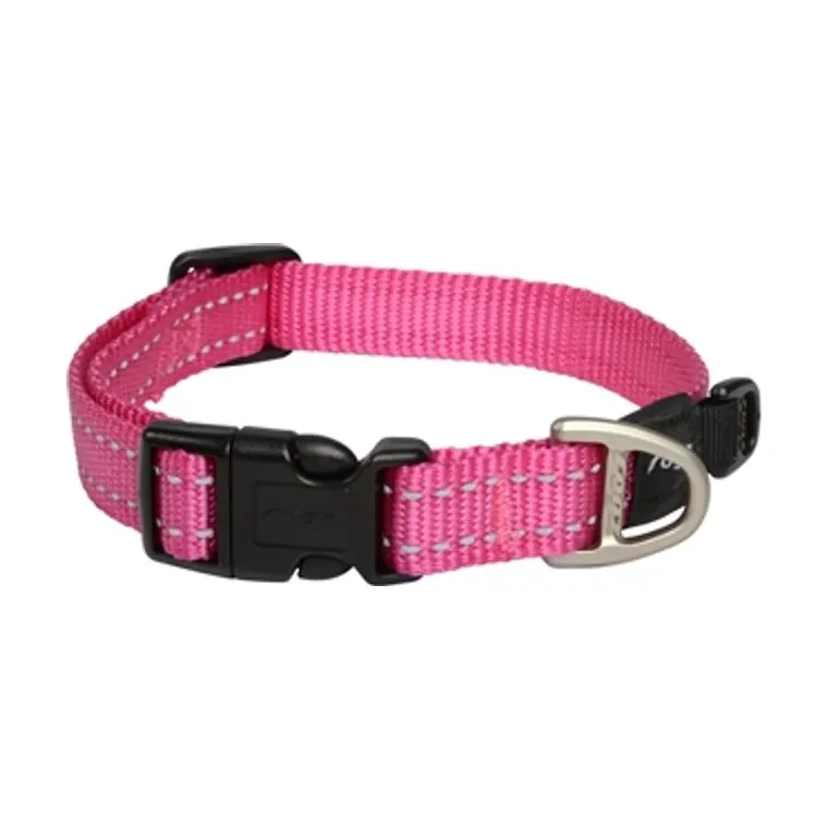 Rogz Snake halsband, roze, 16 mm x 26-40 cm