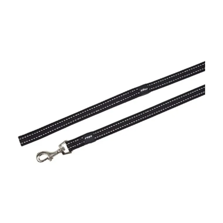 Rogz Snake lijn Long, zwart, L 16 mm x 1,8 m
