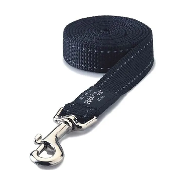 Rogz Fanbelt Long lijn, zwart, 20 mm x 1,8 m