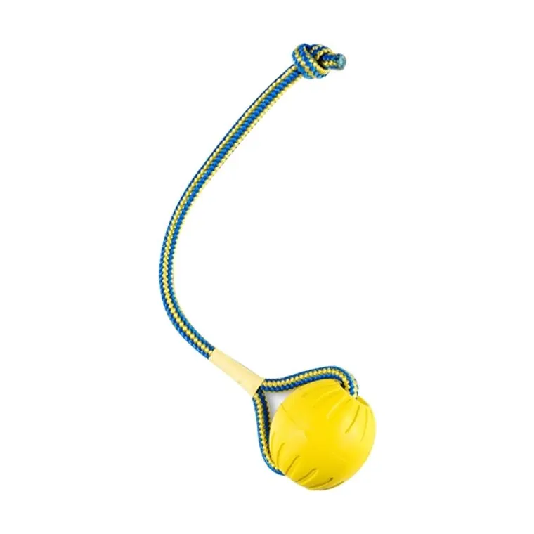 Starmark Swing 'n Fling Durafoam Fetch bal aan koord, M 7 cm
